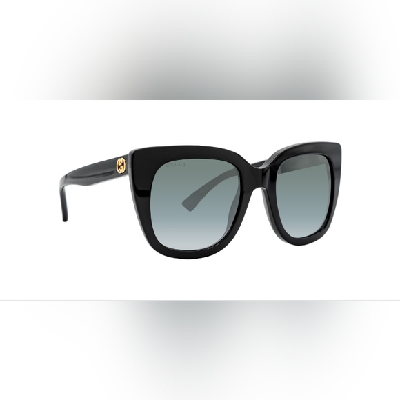 NEW GUCCI CAT-EYE WOMEN'S SUNGLASSES GG0163SN 001 BLACK GUCCI EYEWEAR GG0163SN - Picture 8 of 9